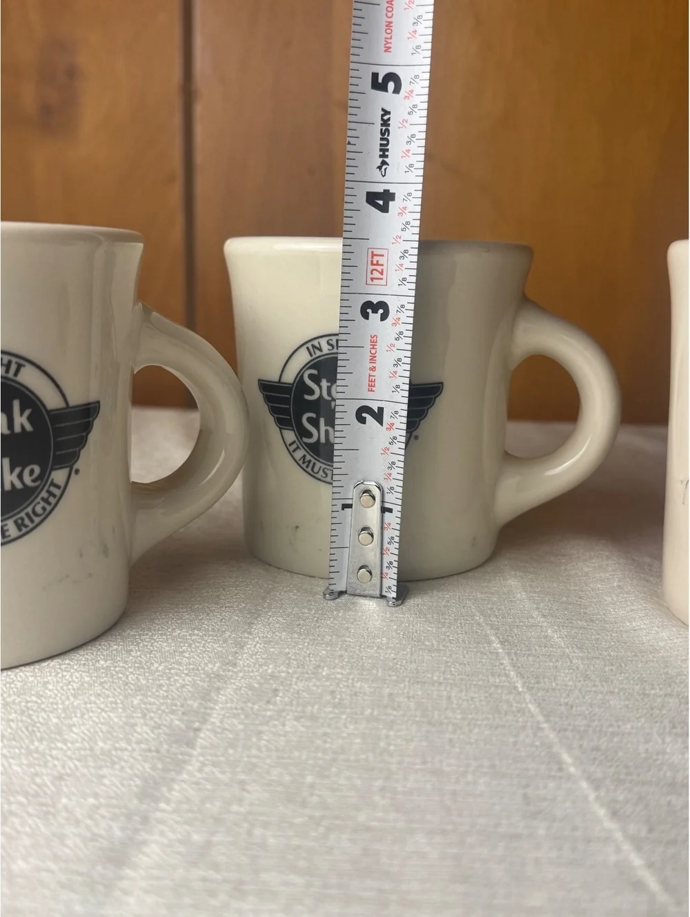 Vintage Steak ’n Shake Homer Laughlin Coffee Mugs Set of 3 Restaurant Diner Cups